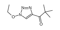 1-(1-ethoxytriazol-4-yl)-2,2-dimethylpropan-1-one结构式