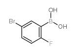 5-溴-2-氟苯硼酸结构式