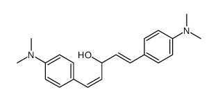1,5-bis[4-(dimethylamino)phenyl]penta-1,4-dien-3-ol结构式