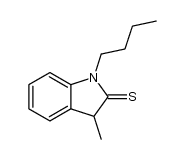 1-butyl-3-methylindoline-2-thione结构式
