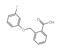 2-[(3-氟苯氧基)甲基]苯甲酸结构式