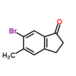 6-Bromo-5-methyl-2,3-dihydro-1H-inden-1-one Structure