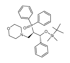 threo-2-diphenylphosphinoyl-3-morpholino-1-phenylpropyl dimethyl-t-butylsilyl ether Structure