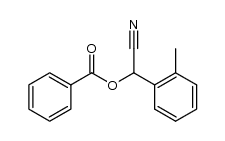 2-(benzoyloxy)-2-(2-methylphenyl)acetonitrile结构式