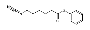 S-phenyl 6-azidohexanethioate结构式