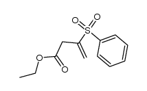 ethyl 3-(phenylsulfonyl)but-3-enoate结构式