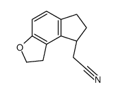 (S)-2-(2,6,7,8-tetrahydro-1H-indeno[5,4-b]furan-8-yl)acetonitrile structure
