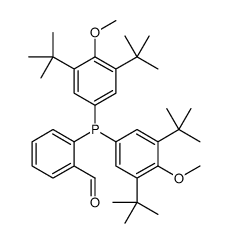 2-[二(3,5-二-叔丁基-4-甲氧基苯基)膦基]苯甲醛结构式