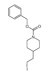 2-(N-Benzyloxycarbonylpiperidin-4-yl)ethyl iodide结构式