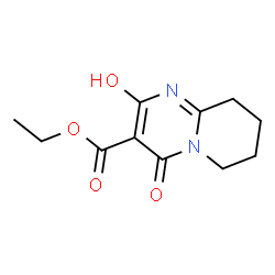 2-羟基-4-氧代-6,7,8,9-四氢-4H-吡啶并[1,2-A]嘧啶-3-羧酸乙酯结构式