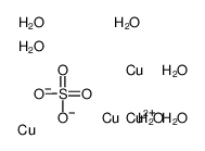 copper,copper,sulfate,hexahydrate Structure