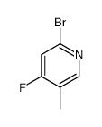 2-bromo-4-fluoro-5-methylpyridine Structure