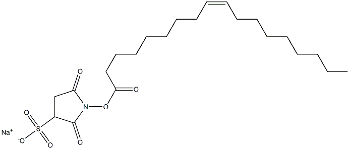 磺基-N-琥珀酰亚胺基油酸酯钠结构式