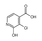 3-chloro-2-oxo-1H-pyridine-4-carboxylic acid Structure