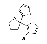2-(3-bromo-2-thienyl)-2-(2-thienyl)tetrahydrofuran结构式