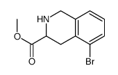 5-BROMO-1,2,3,4-TETRAHYDROISOQUINOLINE-3-CARBOXYLICACIDMETHYLESTER Structure