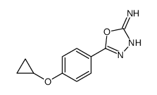 5-(4-cyclopropyloxyphenyl)-1,3,4-oxadiazol-2-amine Structure