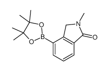 N-甲基-1-异吲哚酮-5-硼酸频哪醇酯结构式