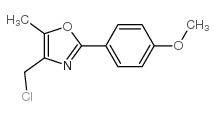 4-(氯甲基)-2-(4-甲氧基苯基)-5-甲基噁唑结构式