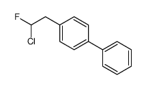 1-(2-chloro-2-fluoroethyl)-4-phenylbenzene结构式