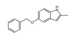 5-benzyloxy-2-methyl-indole结构式