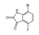 7-溴-4-氟靛红结构式