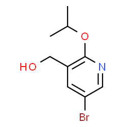 (5-Bromo-2-propan-2-yloxypyridin-3-yl)methanol结构式