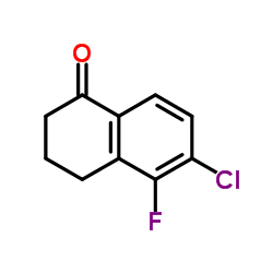 6-Chloro-5-fluoro-3,4-dihydronaphthalen-1(2H)-one Structure