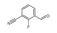 2-氟-3-甲酰基苯甲腈结构式