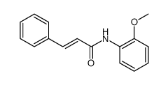 (E)-N-(2-methoxyphenyl)-3-phenylacrylamide结构式
