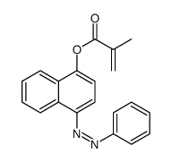(4-phenyldiazenylnaphthalen-1-yl) 2-methylprop-2-enoate结构式