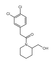 1-[(3,4-dichlorophenyl)acetyl]-2-piperidinemethanol Structure