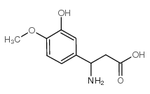 3-氨基-3-(3-羟基-4-甲氧基苯基)-丙酸结构式