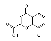8-hydroxy-4-oxochromene-2-carboxylic acid Structure