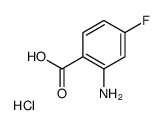 2-amino-4-fluorobenzoic acid,hydrochloride Structure