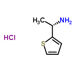 (S)-1-(噻吩-2-基)乙胺盐酸盐结构式