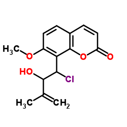 8-(1-氯-2-羟基-3-甲基-3-丁烯)-7-甲氧基香豆素图片