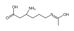 N'-acetyl-beta-lysine Structure