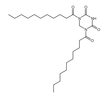 1,5-diundecanoyl-1,3,5-triazinane-2,4-dione结构式