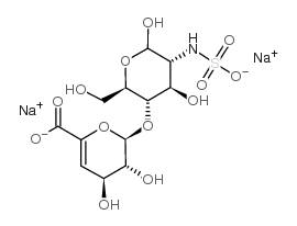 2-AMINOSULFONATE-2-DEOXY-4-O-(BETA-D-GLUCO-4-ENEPYRANOSYLURONIC ACID)-D-GLUCOSAMINE, 2NA Structure