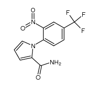 1-[2-nitro-4-(trifluoromethyl)phenyl]-1H-pyrrole-2-carboxamide Structure