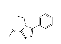 1-Ethyl-2-thiomethyl-5-phenylimidazole Hydroiodide结构式