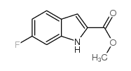 6-氟吲哚-2-羧酸甲酯结构式