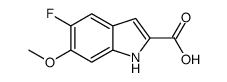 5-Fluoro-6-methoxy-1H-indole-2-carboxylic acid Structure