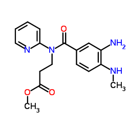 N-[3-Amino-4-(Methylamino)benzoyl]-N-2-pyridinyl-β-alanine Methyl Ester结构式