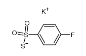 Potassium p-Fluorobenzenethiosulfonic Acid结构式