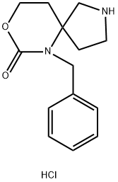 6-苄基-8-氧杂-2,6-二氮杂螺[4.5]癸烷-7-酮盐酸盐结构式