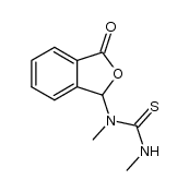 N,N'-dimethyl-N-(3-oxo-1,3-dihydro-2-benzofuran-1-yl)thiourea结构式