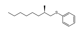 (+)-(2R)-1-phenylthio-2-methyloctane Structure