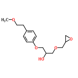 1-(4-(2-Methoxyethyl)phenoxy)-3-(oxiran-2-ylmethoxy)propan-2-ol结构式